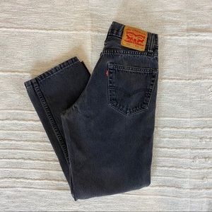 Black Vintage Levi’s 550 High Waisted Mom Jeans